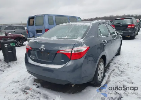 2015 Toyota Corolla Le из США, поврежденный, VIN 2T1BURHEXFC242763